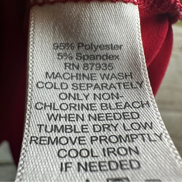 SUSAN GRAVER Red Stretch Layered Top from QVC Size XL - Picture 5 of 6